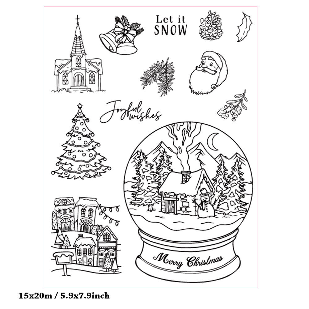 Christmas Theme Clear Stamps