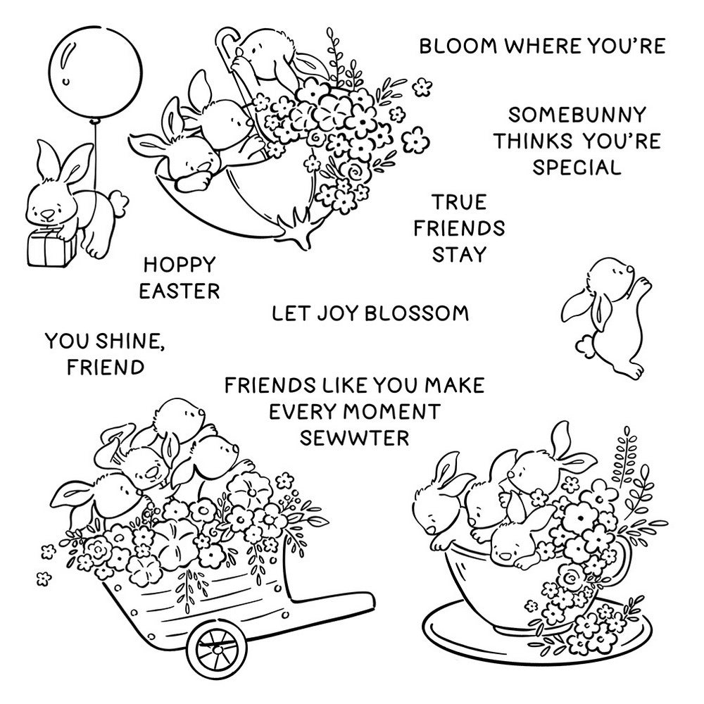 Easter Bunny Clear Stamps
