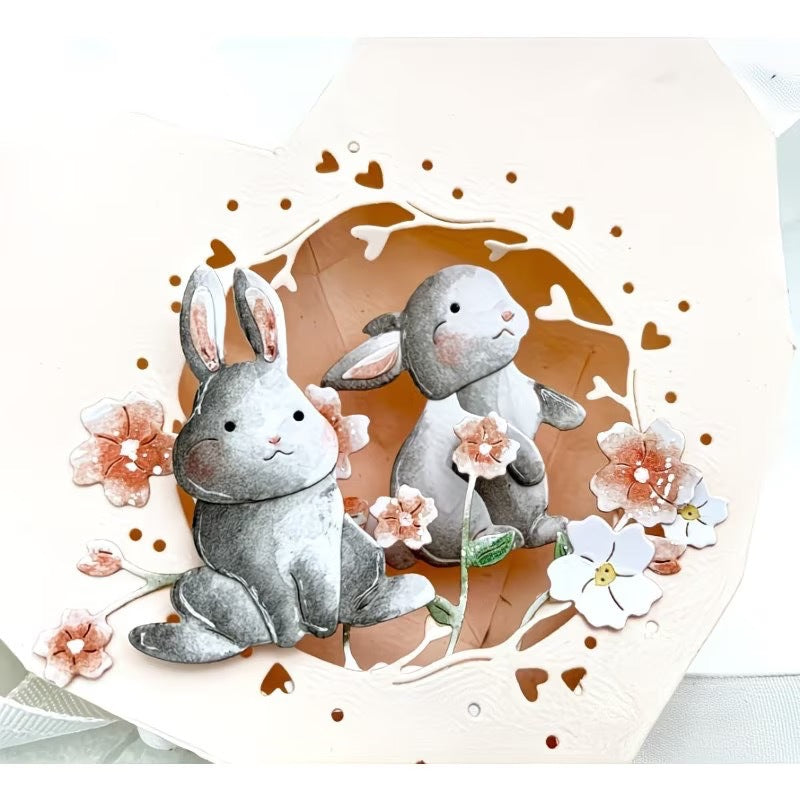 Cut-out Heart Wreath Metal Cutting Dies