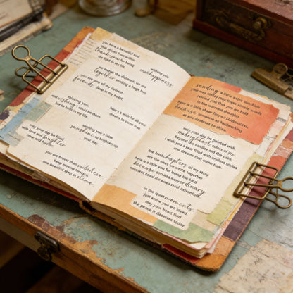 Words and Sentences DIY Scrapbook Clear Stamps