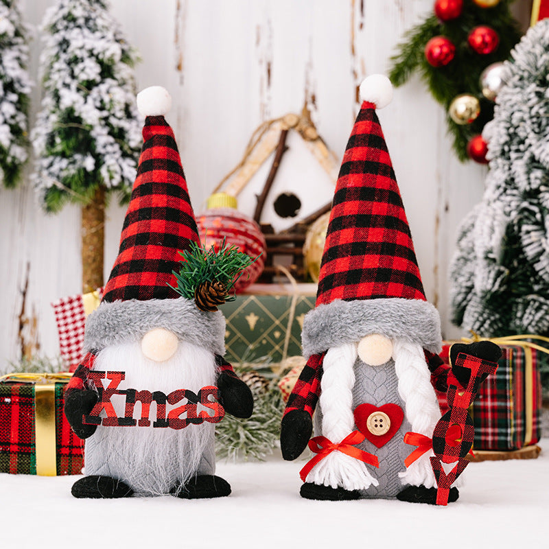 Christmas Gnome Plush Doll Decorations