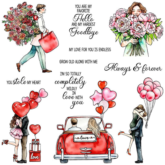 Valentine's Day Theme Clear Stamps