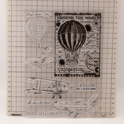 Travel Theme DIY Scrapbook Clear Stamps