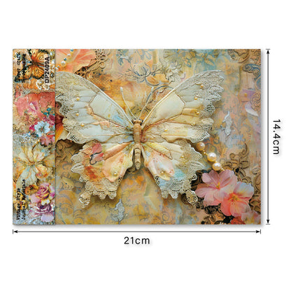 A5 Beautiful Butterfly Journal Scrapbook Paper