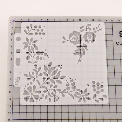 Retro Symmetrical Pattern Hollow Stencil