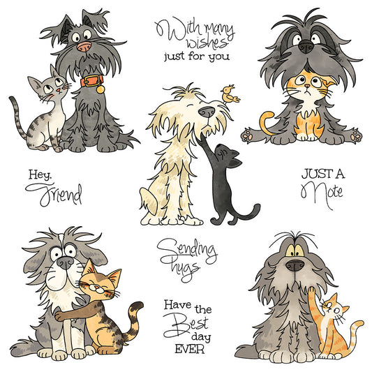 Puppy and Kitten Dies & Stamps Set