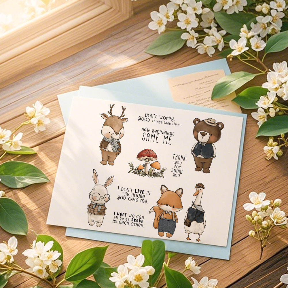 Animal Theme Clear Stamps