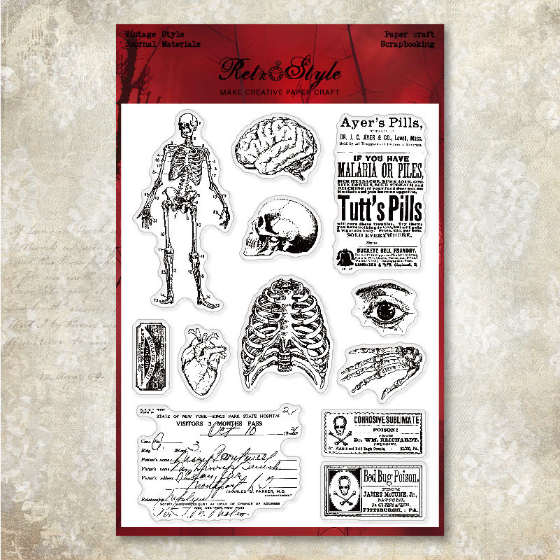 Halloween Theme DIY Decorative Journal Clear Stamps