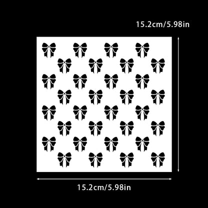 Bow Pattern DIY Painting Hollow Stencil