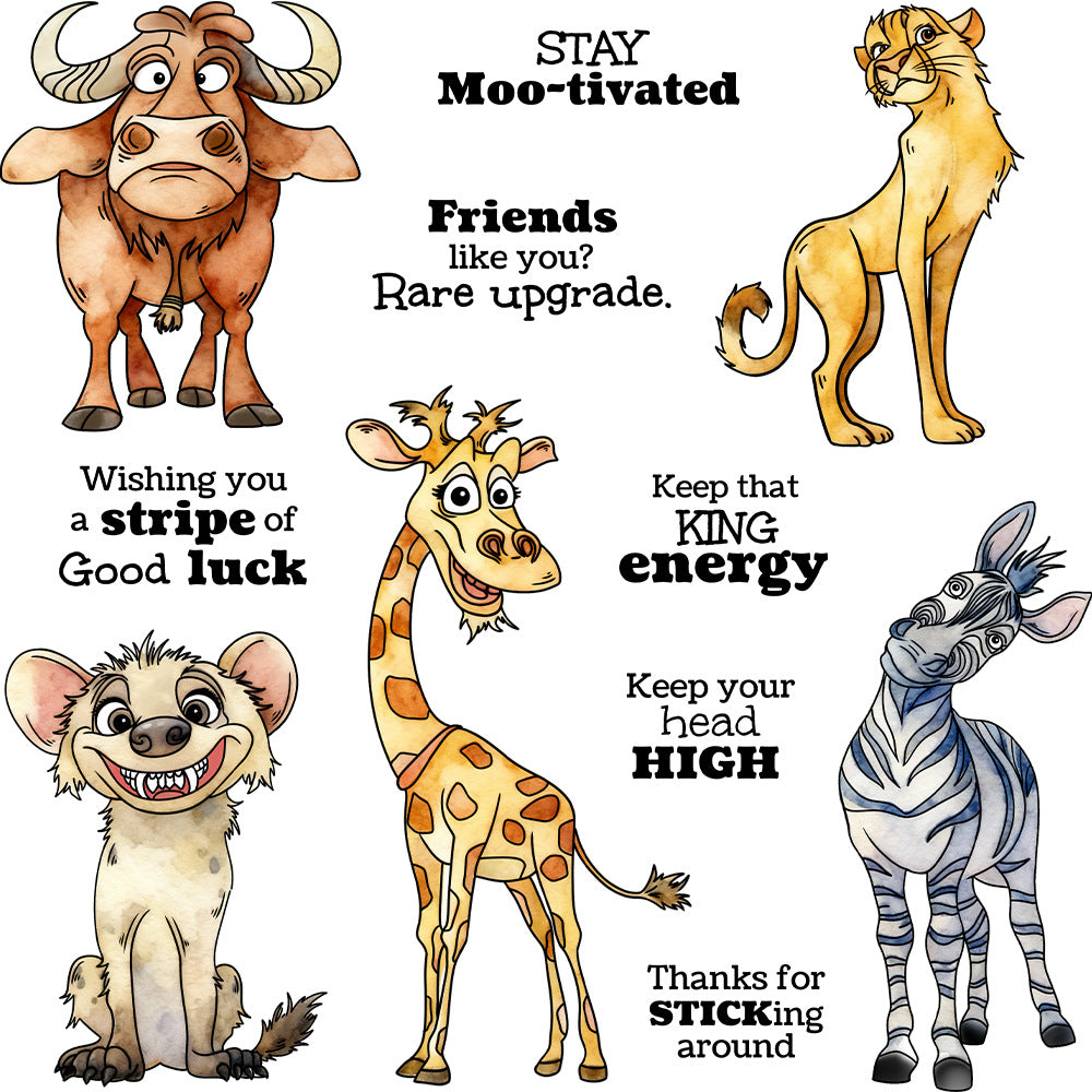 Zebra Giraffe Dies & Stamps Set