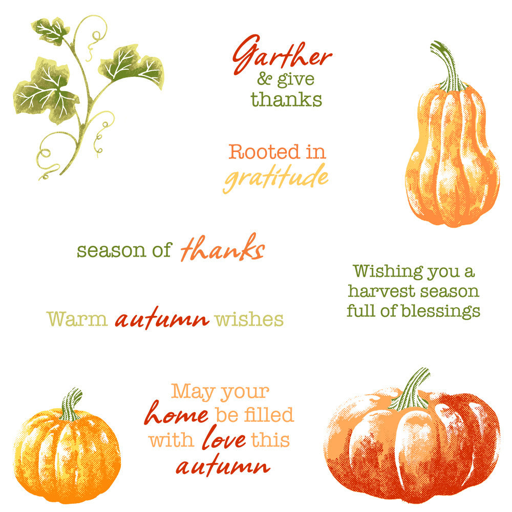 Autumn Pumpkin Dies & Stamps Set