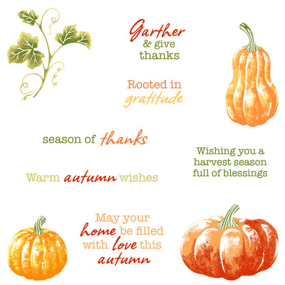 Autumn Pumpkin Dies & Stamps Set