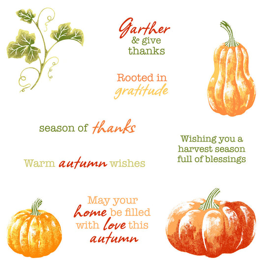 Autumn Pumpkin Dies & Stamps Set