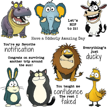 Seven Animals Clear Stamps