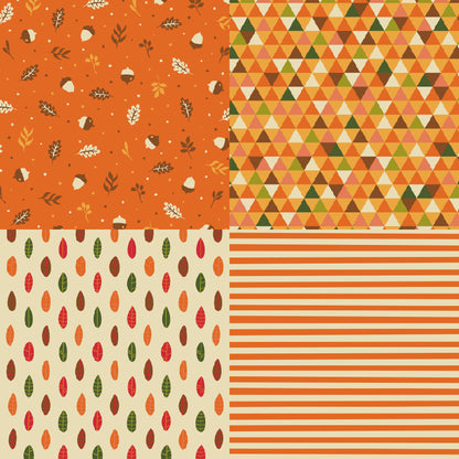 24PCS 6" Autumn Rally Scrapbook Paper & Cardstock