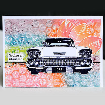 Retro Cars Clear Stamps
