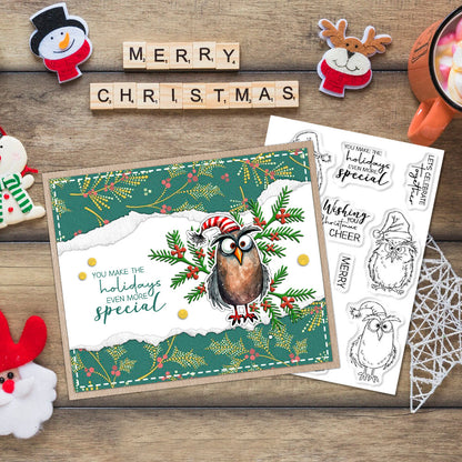 Christmas Owls Dies & Stamps Set