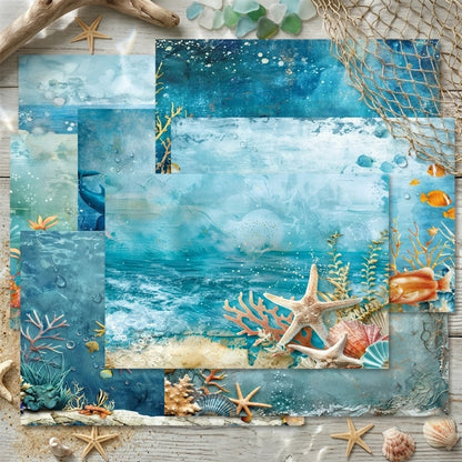 A5 Underwater Series Journal Scrapbook Paper
