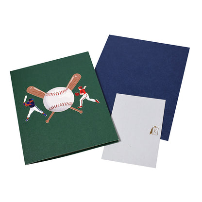 3D Creative Baseball Pop-Up Greeting Card