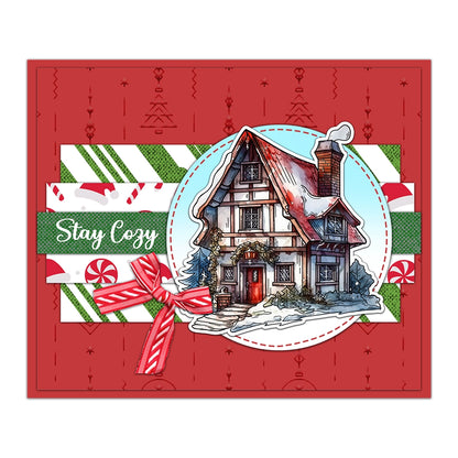 Winter Warm House Dies & Stamps Set