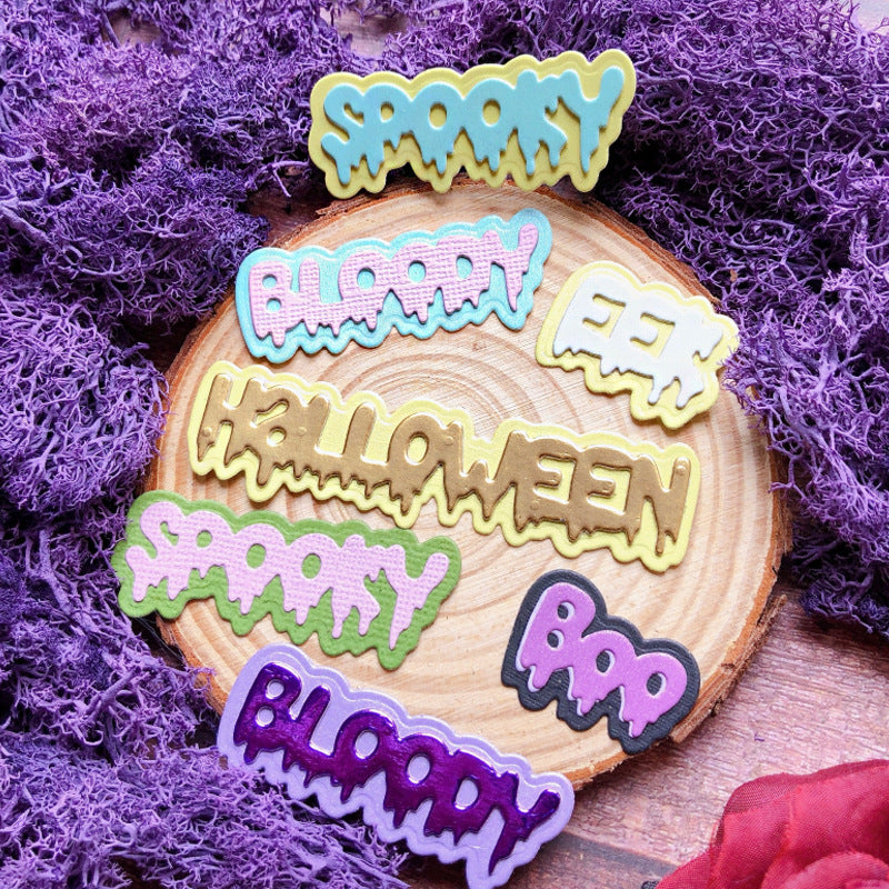 Halloween Related Words Metal Cutting Dies