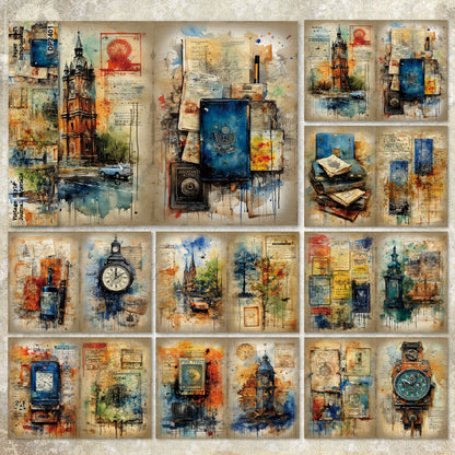 A5 Travel Journal Scrapbook Paper