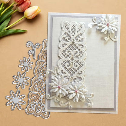 Lace Flowers Border Metal Cutting Dies