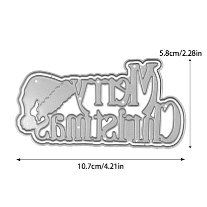 "Merry Christmas" Words Metal Cutting Dies