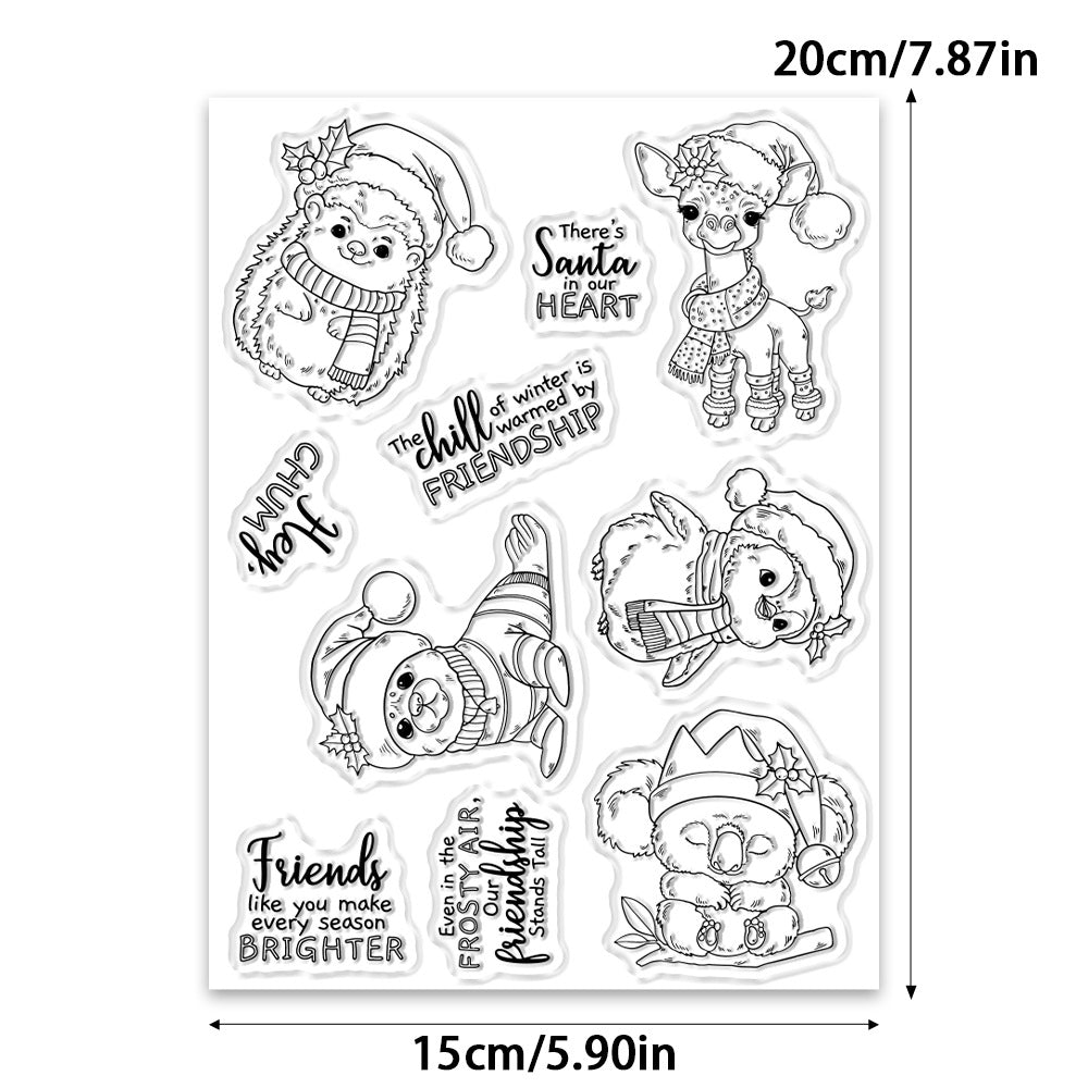 Christmas Animals Dies & Stamps Set