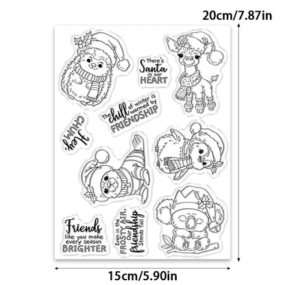 Christmas Animals Dies & Stamps Set