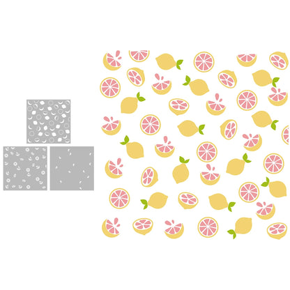 Lemon Grapefruit Background DIY Painting Hollow Stencil