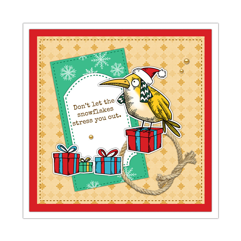 Christmas Birds Dies & Stamps Set