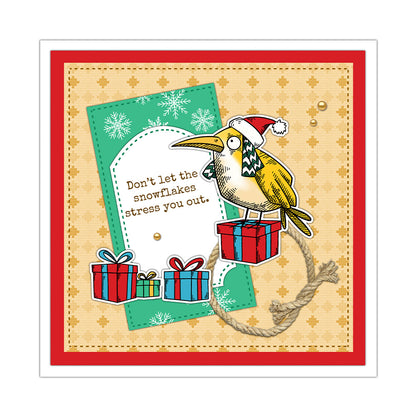 Christmas Birds Dies & Stamps Set