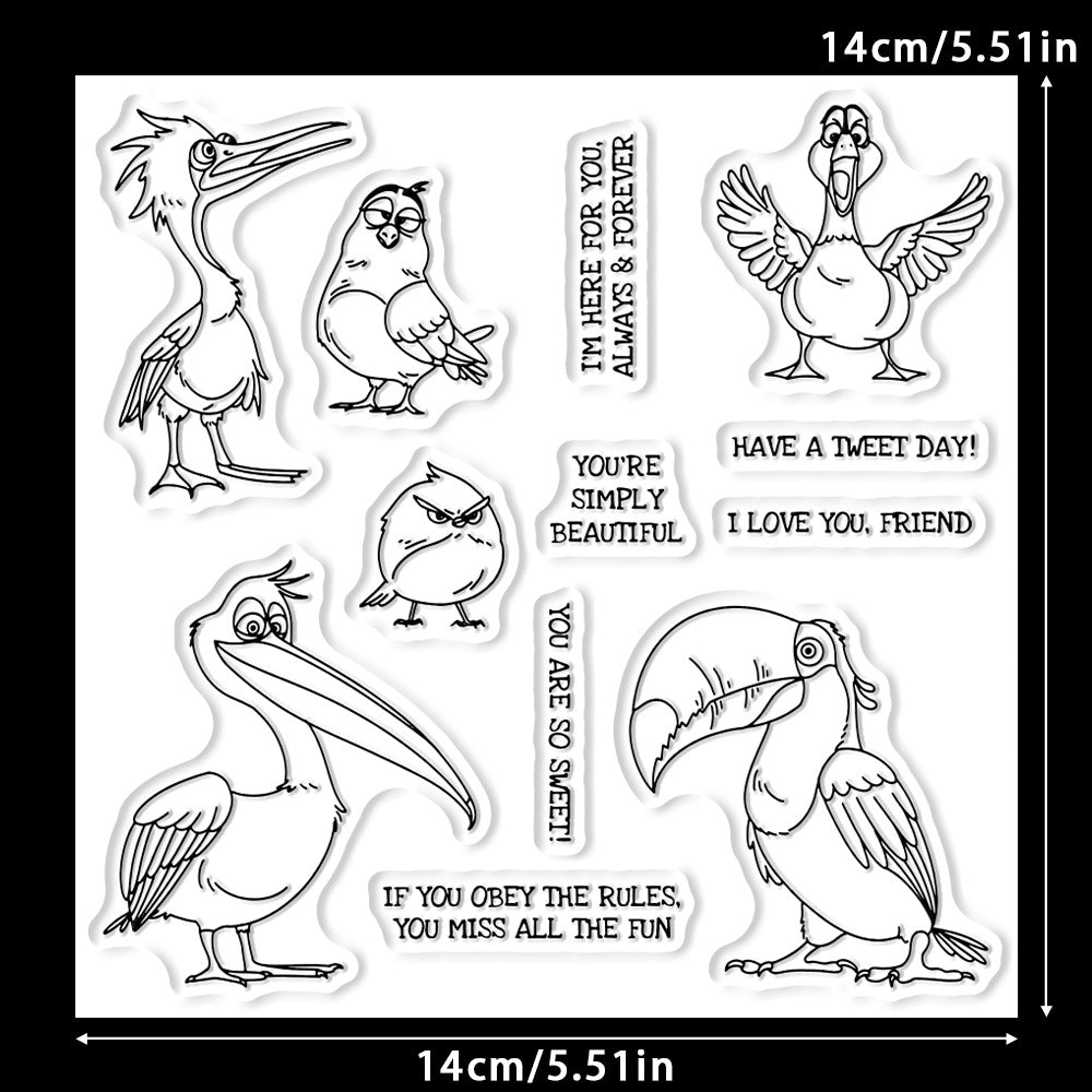 Cute Birds Dies & Stamps Set