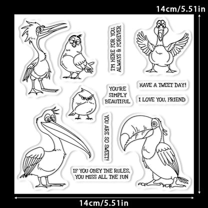 Cute Birds Dies & Stamps Set