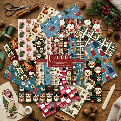 24PCS 6" Cuddle Scrapbook Paper & Cardstock