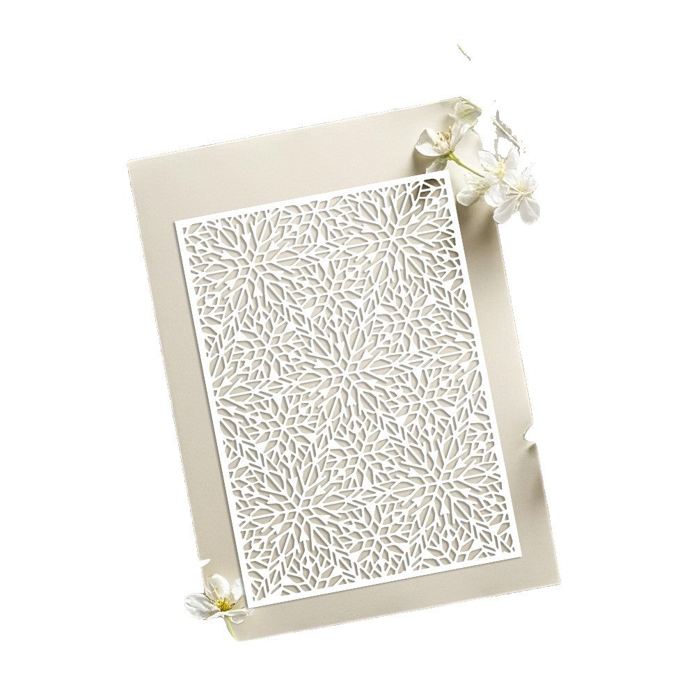 Snowflake Background Pattern DIY Painting Hollow Stencil
