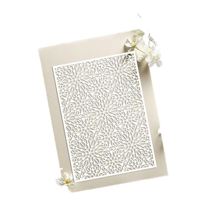 Snowflake Background Pattern DIY Painting Hollow Stencil