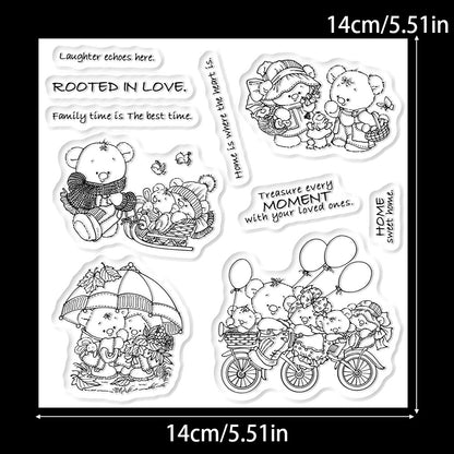 Bear Family Clear Stamps