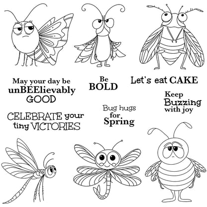 Flying Insects Clear Stamps
