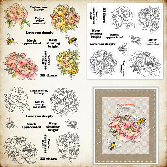 Beautiful Flowers Clear Stamps