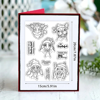 Christmas Dogs Dies & Stamps Set