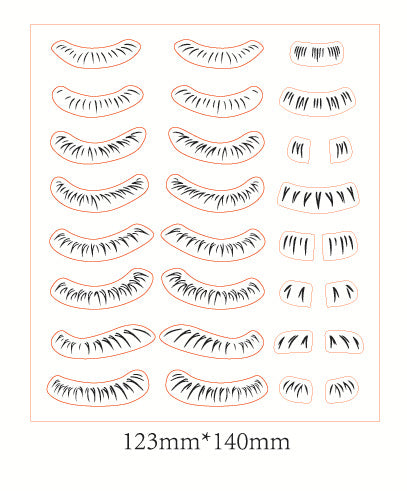 Eyelash Clear Stamps
