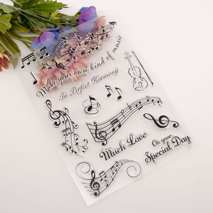 Music Note Clear Stamps