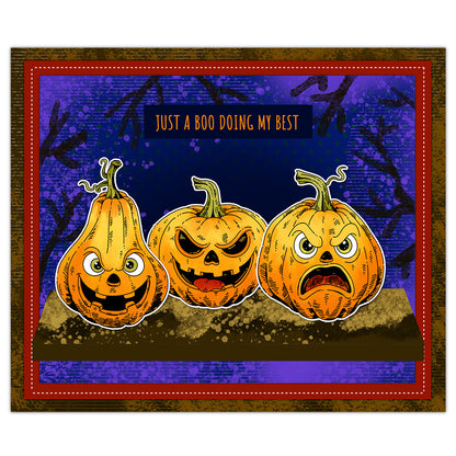Funny Pumpkins Dies & Stamps Set