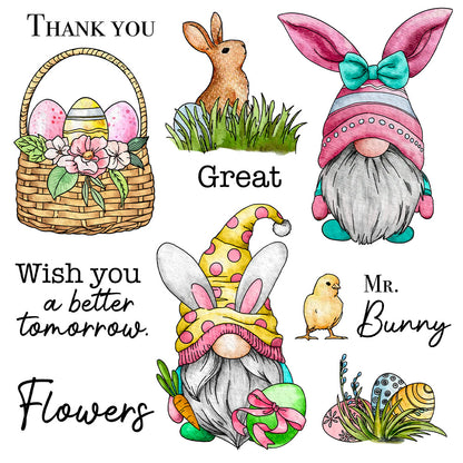 Easter Gnomes Dies & Stamps Set
