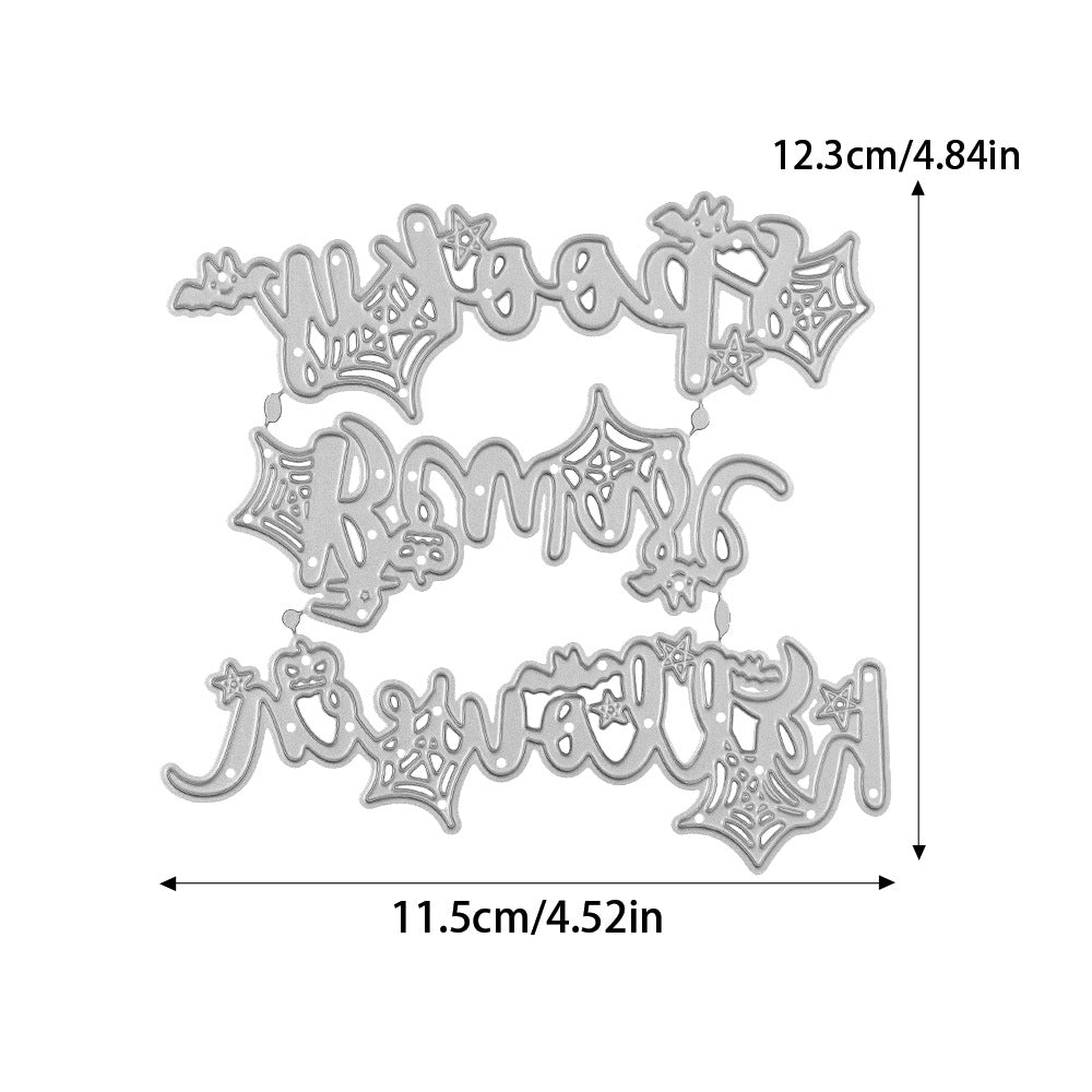 Halloween Words Metal Cutting Dies