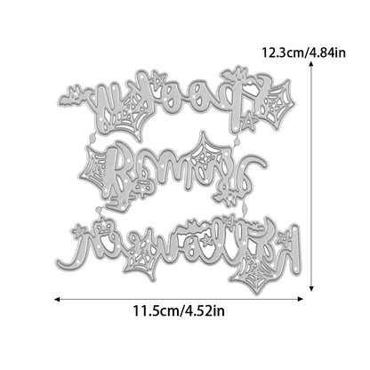 Halloween Words Metal Cutting Dies