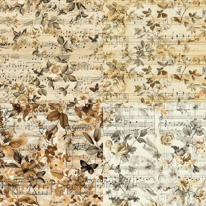 24PCS 6" Music of Rose Scrapbook Paper & Cardstock