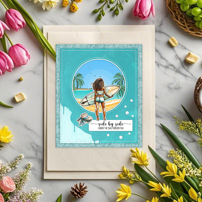 Summer Girl Clear Stamps
